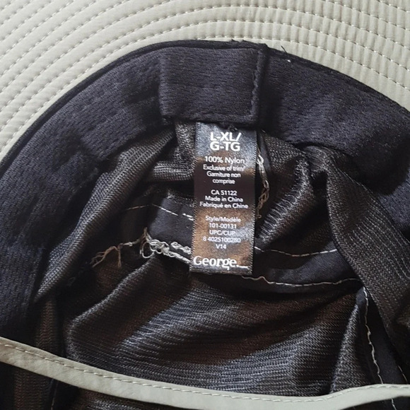NWT wide brim khaki  green nylon gardening or sun hat - Picture 3 of 6